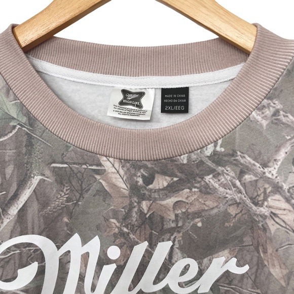 NWOT Miller High Life Camo Sweatshirt Men’s 2XL - Picture 6 of 10